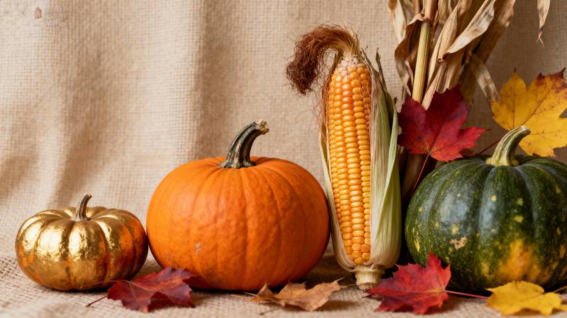 秋日丰收静物图片