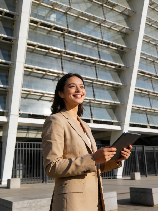 职场女性自信微笑图片