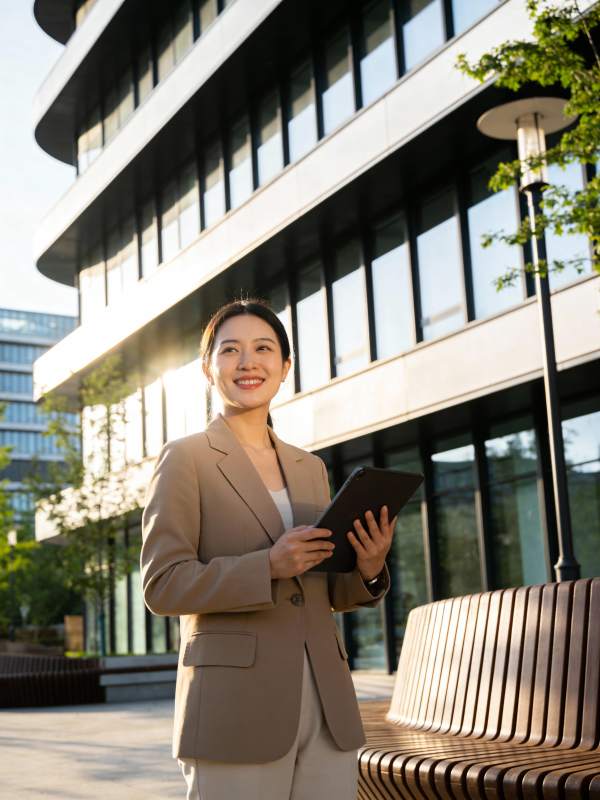 职场女性自信微笑图片