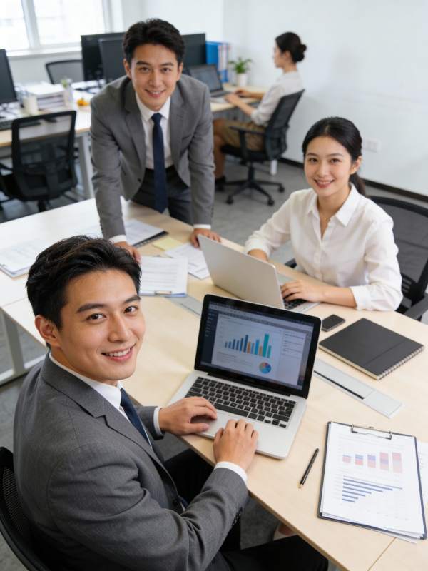 职场团队协作瞬间图片