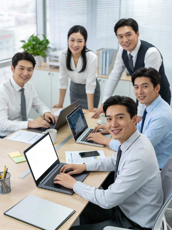 团队协作办公场景图片