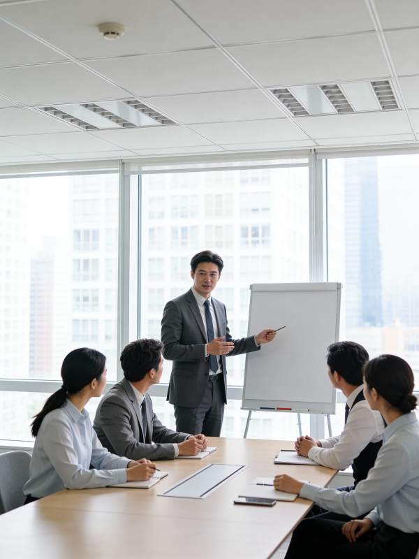 商务会议进行中图片