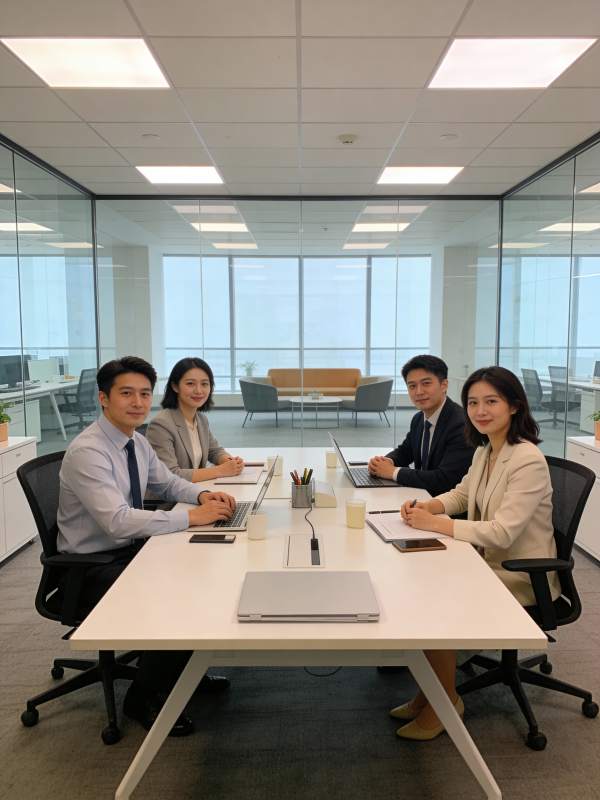 商务会议进行中图片