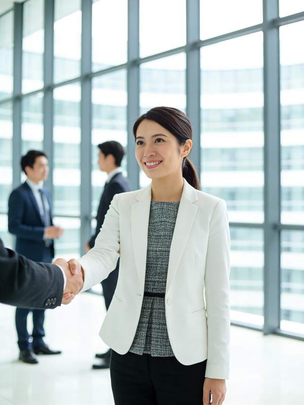 职场握手合作瞬间图片