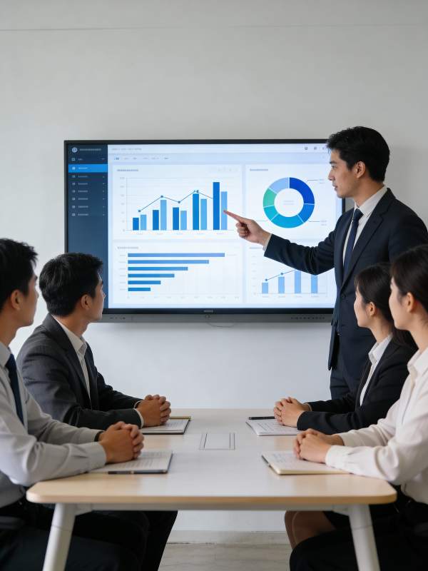 商务会议数据分析图片