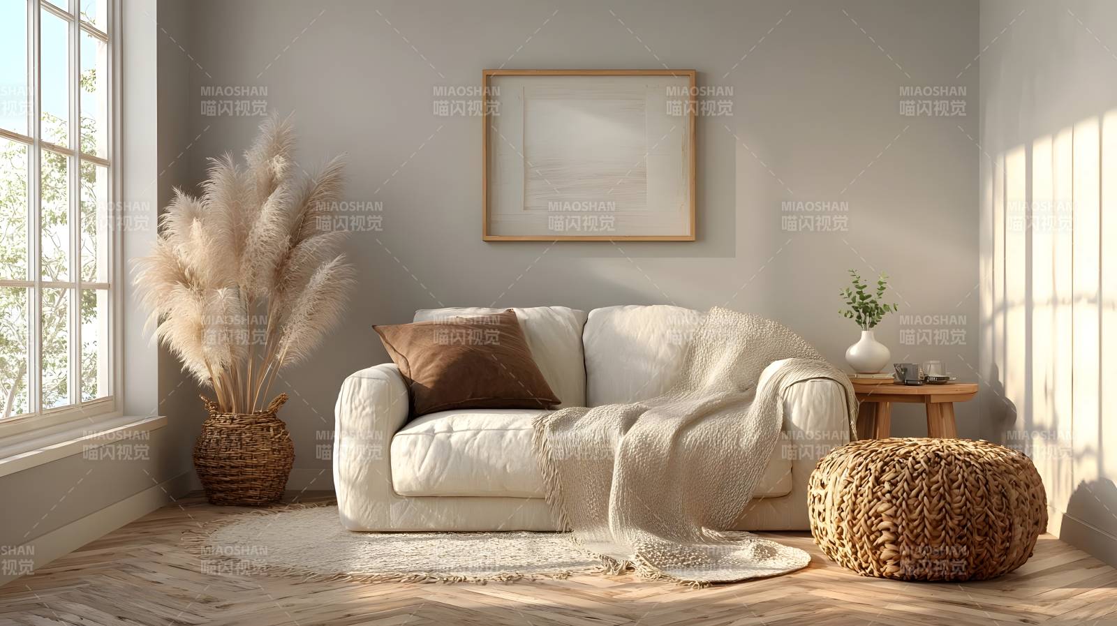 温馨客厅一角图片