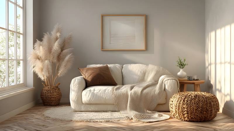 温馨客厅一角图片