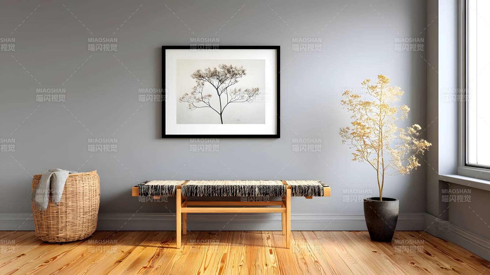 简约客厅一角图片