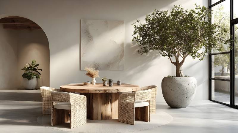 简约自然风餐厅图片