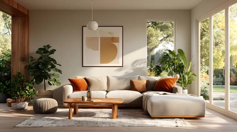 现代客厅温馨一角图片