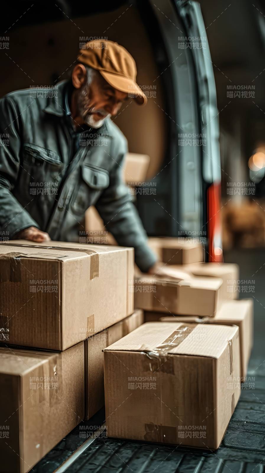 搬运工装卸货物图片