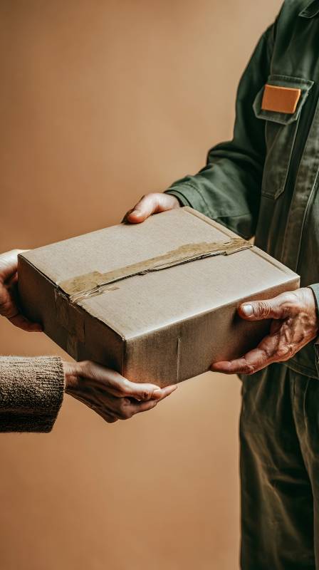 快递交接瞬间图片