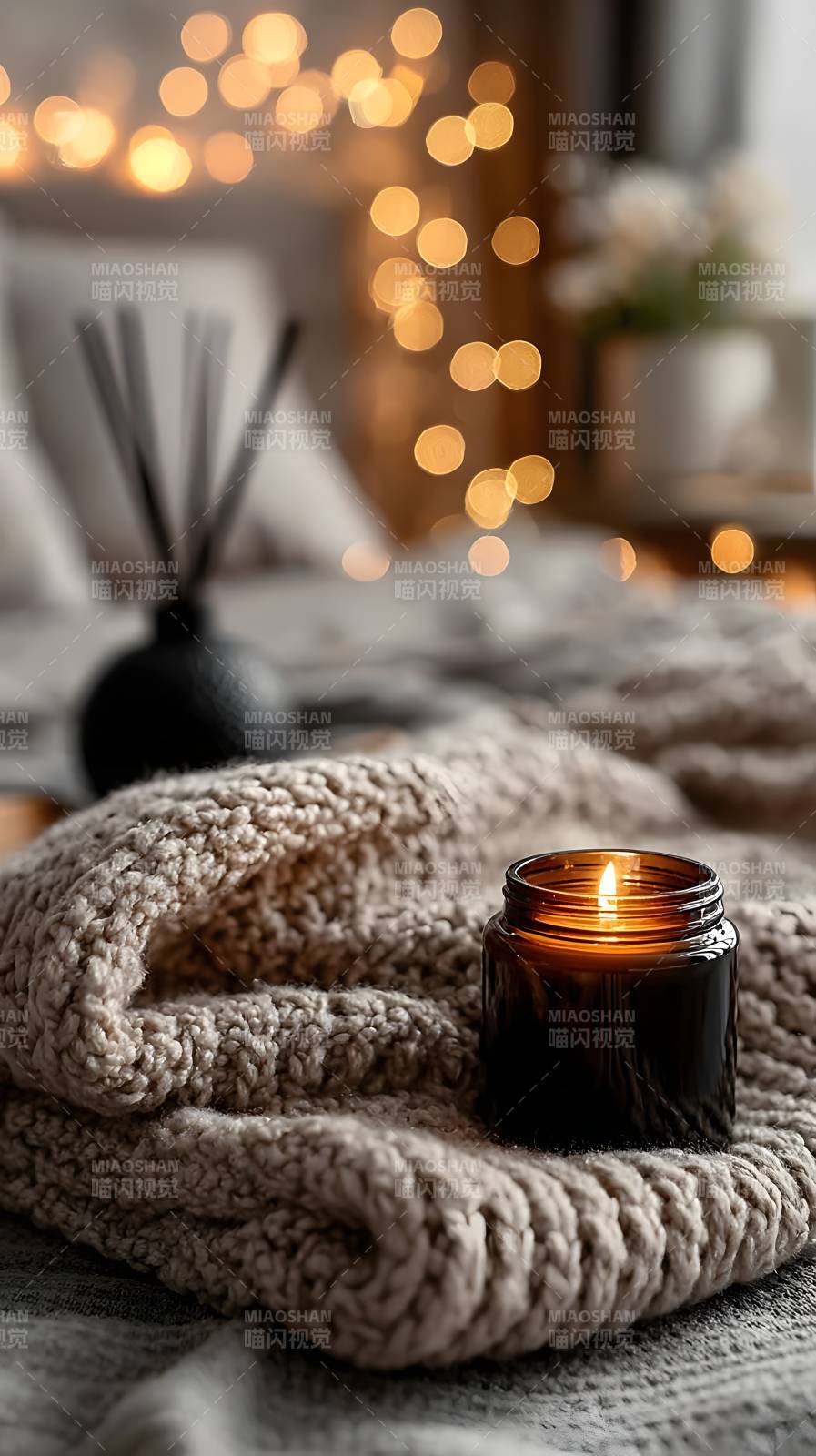 温暖烛光夜图片