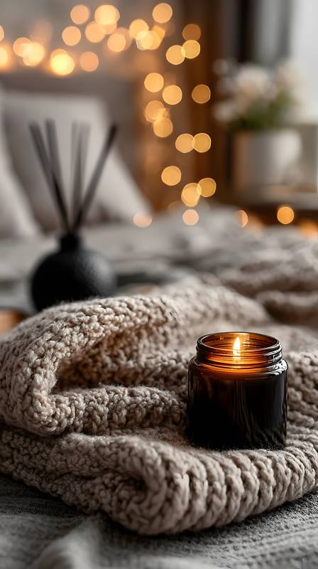 温暖烛光夜图片