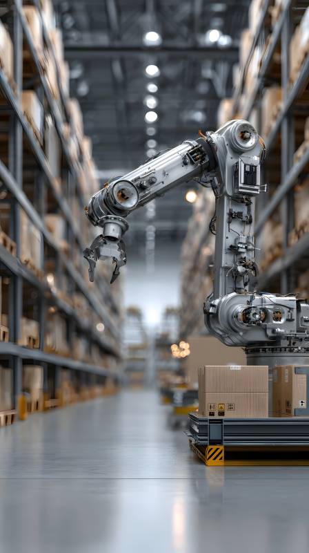 智能仓储机器人图片