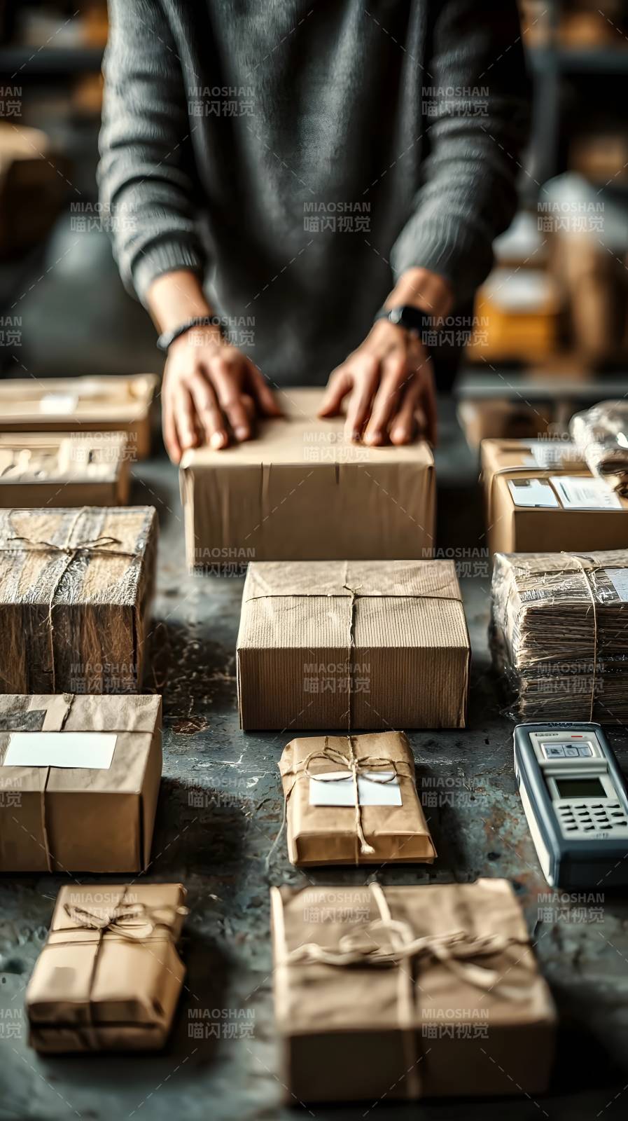 包裹打包现场图片