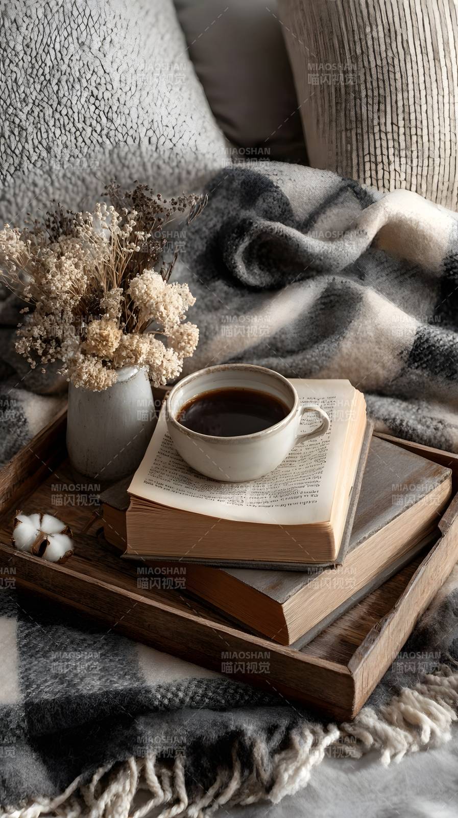 秋日静读时光图片