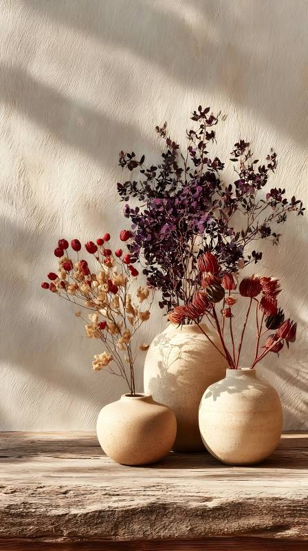 干花静物光影图片