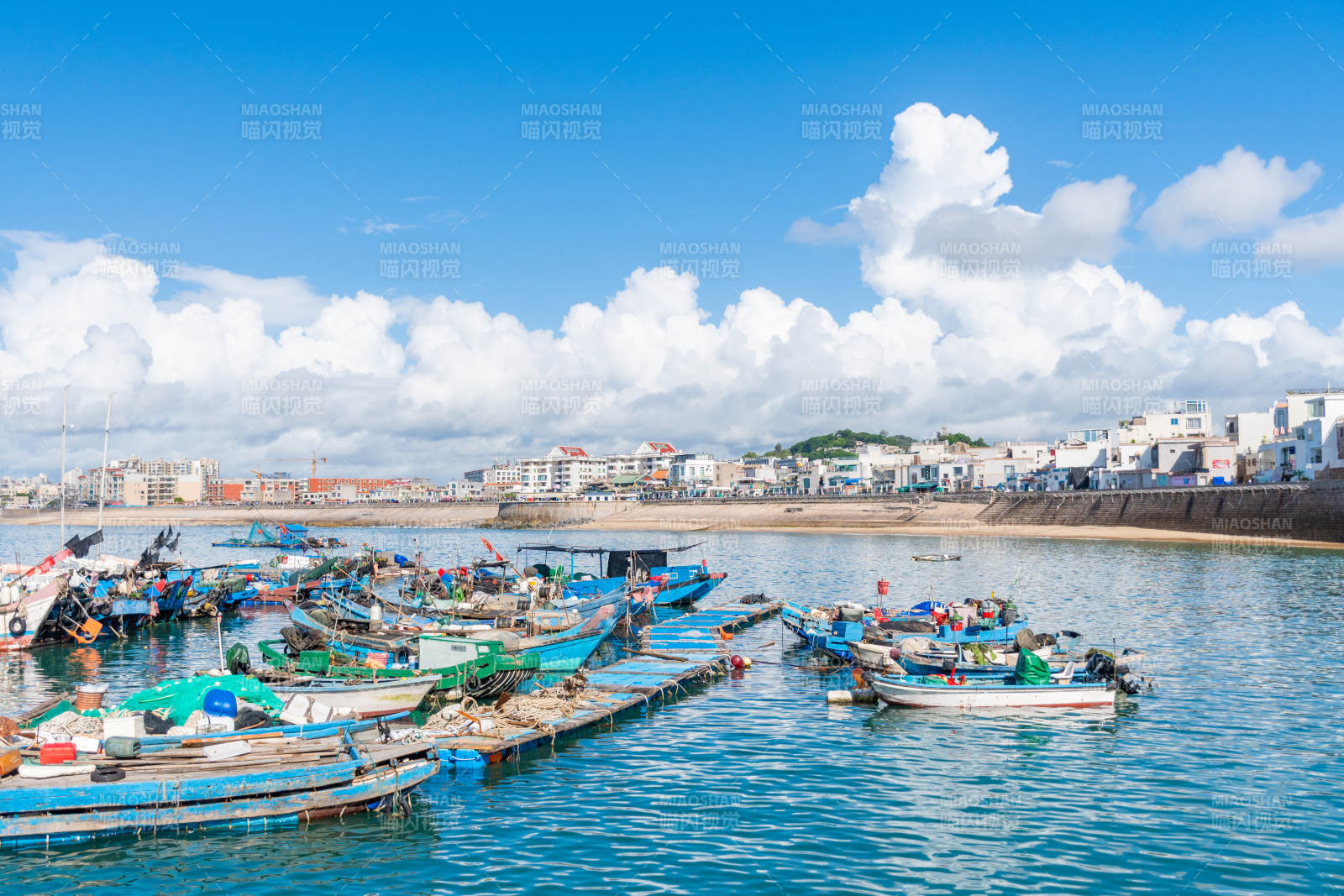 东山岛渔港风光图片