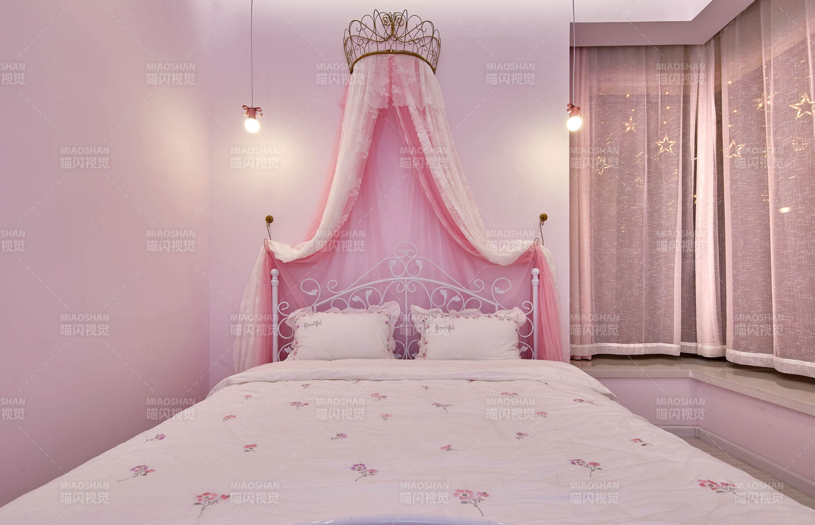 梦幻粉色公主房图片