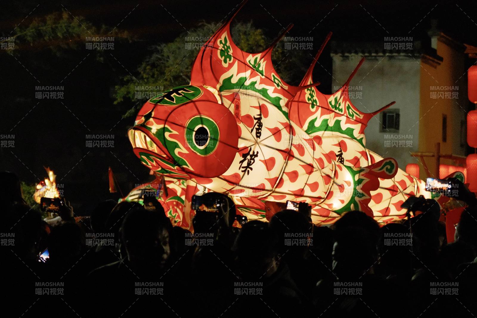 徽州鱼灯夜游图片