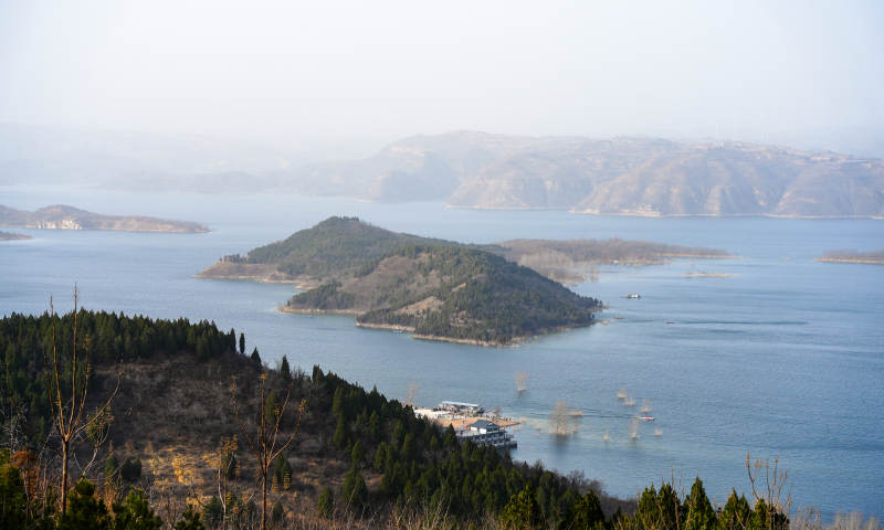 黄河小浪底湖光山色图片