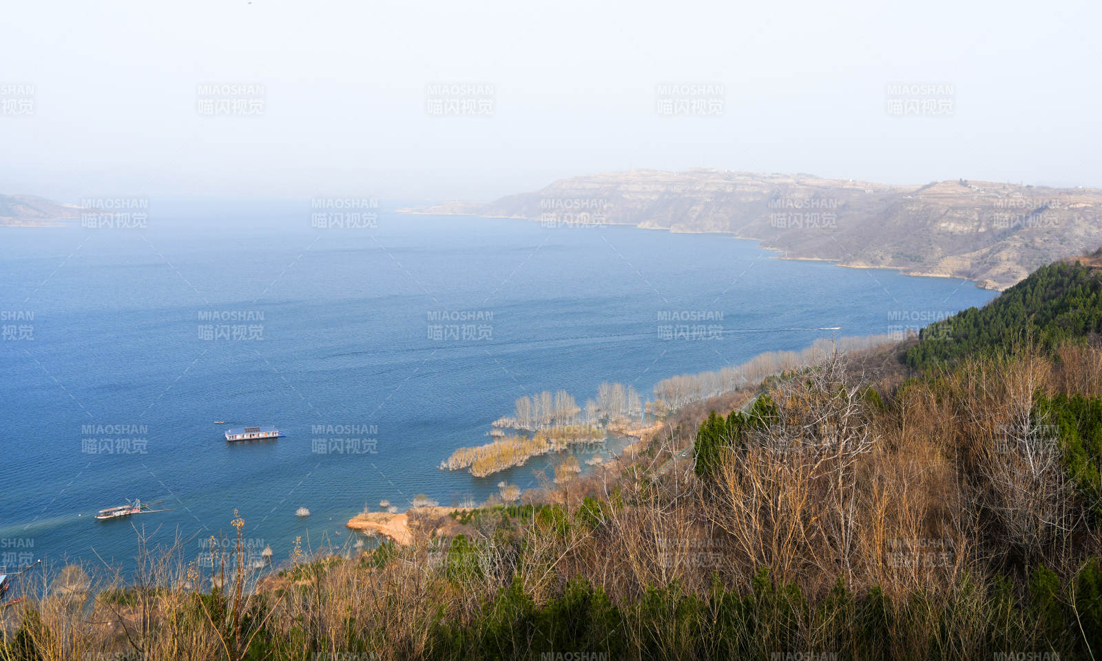 黄河小浪底湖光山色图片