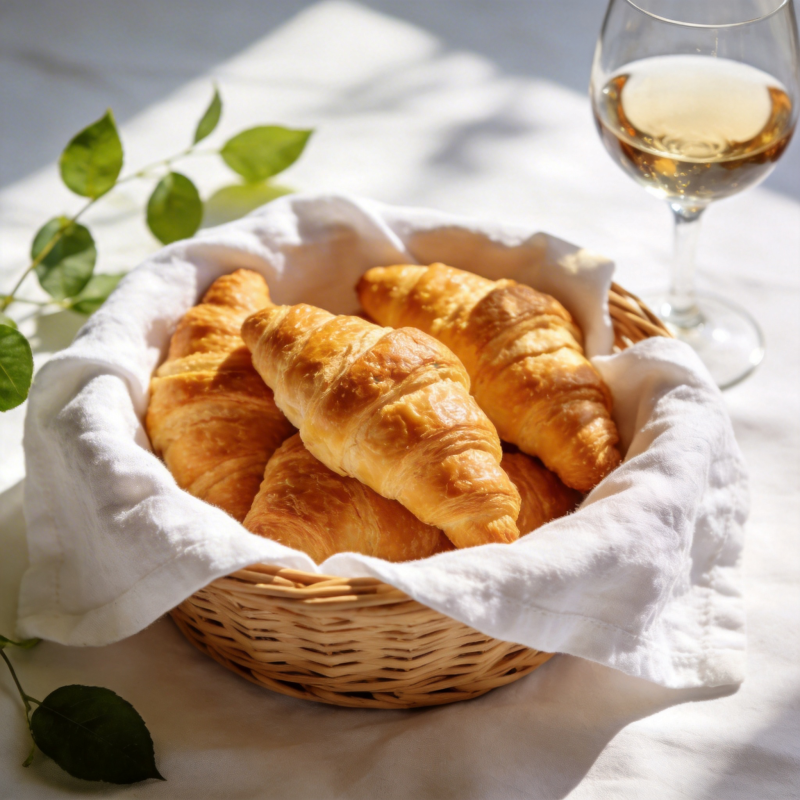 香醇法棍配美酒图片