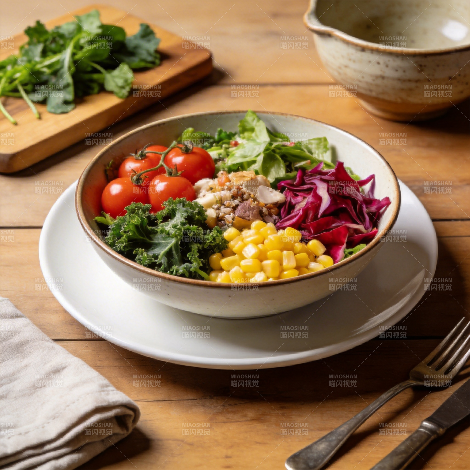 色彩缤纷沙拉碗图片