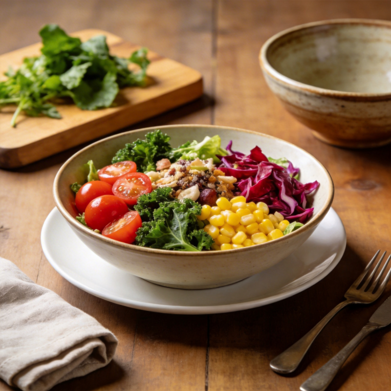 色彩缤纷沙拉碗图片