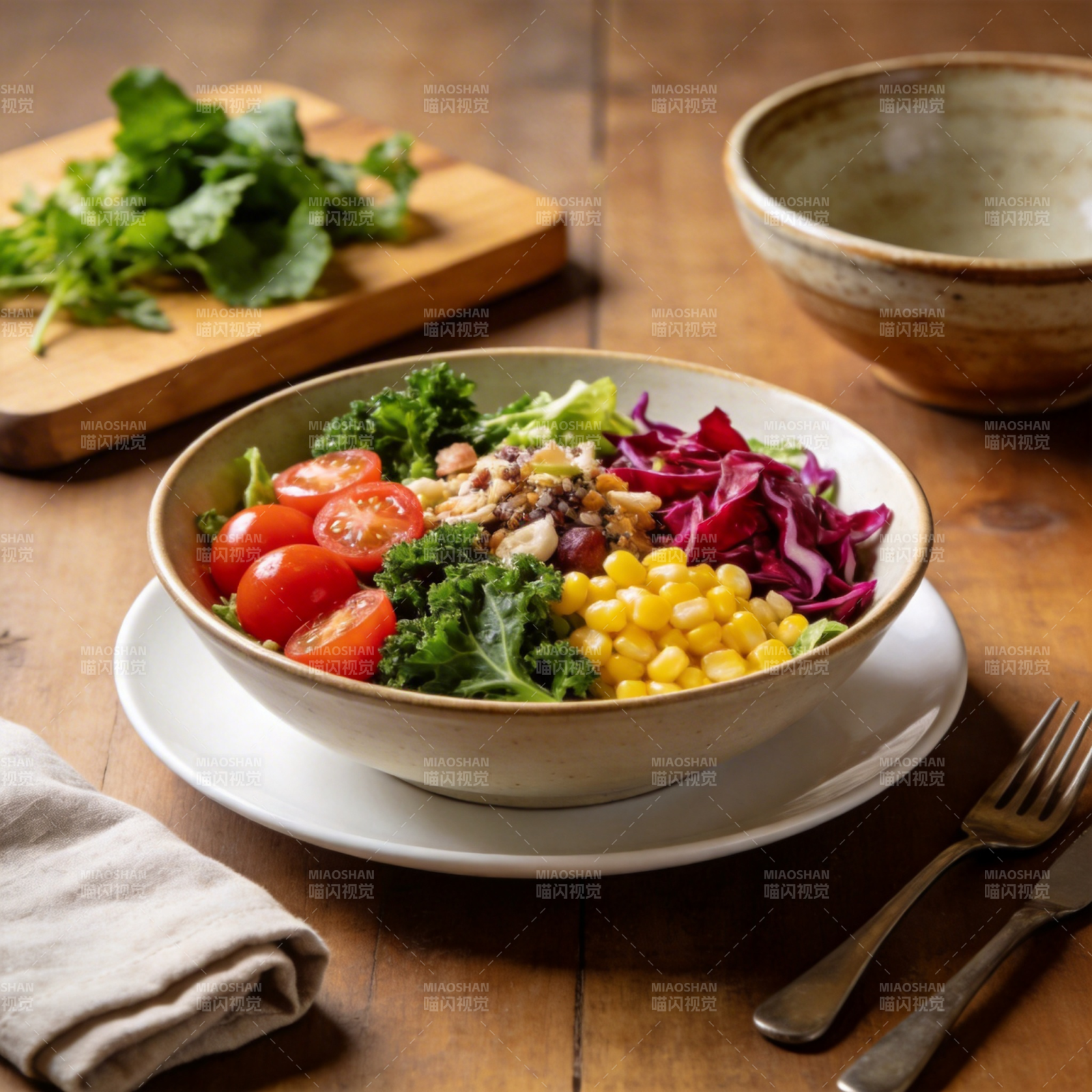 色彩缤纷沙拉碗图片