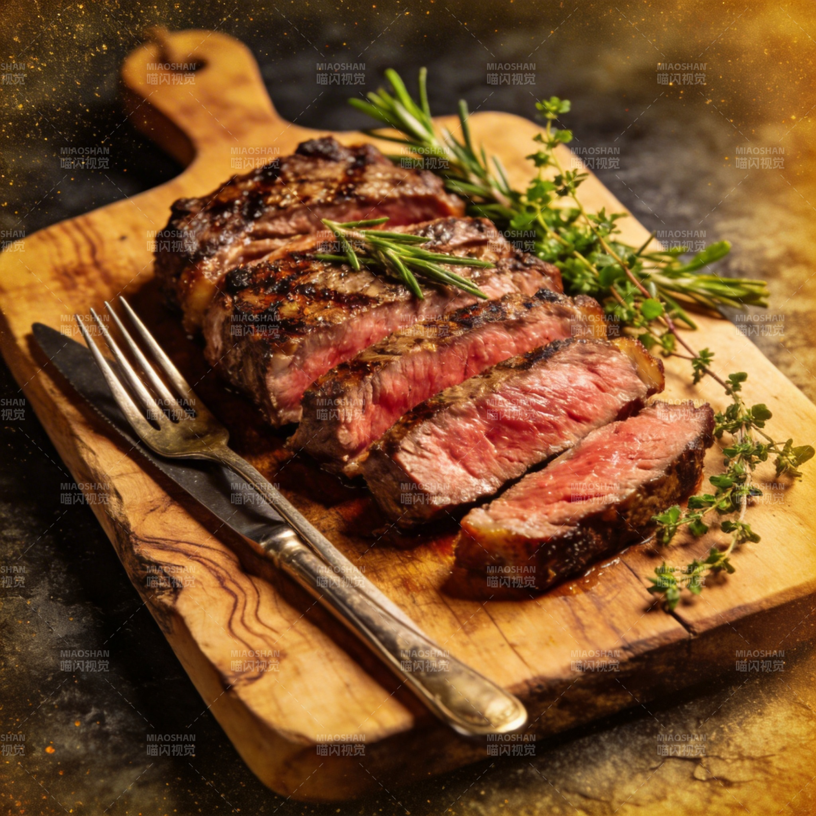 香草牛排 鲜嫩多汁图片