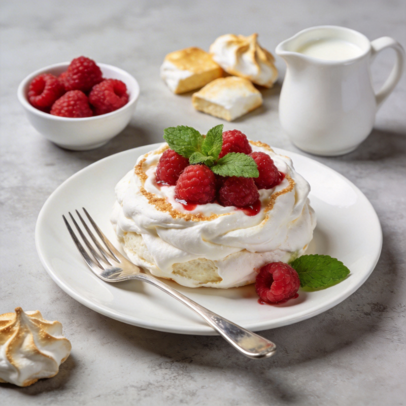 覆盆子蛋白酥图片