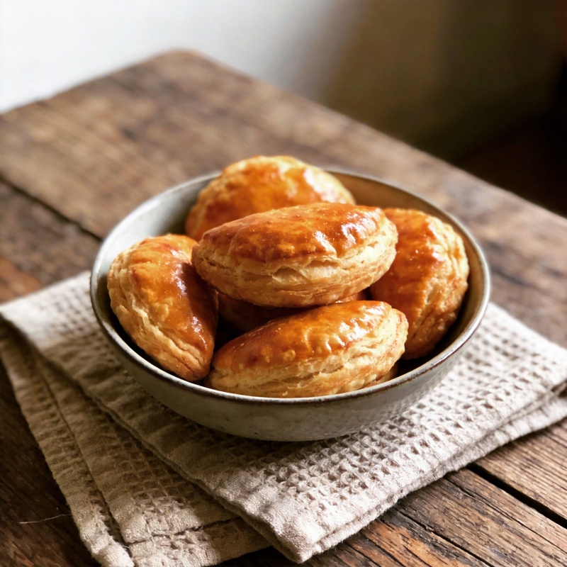 金黄酥皮小点心图片