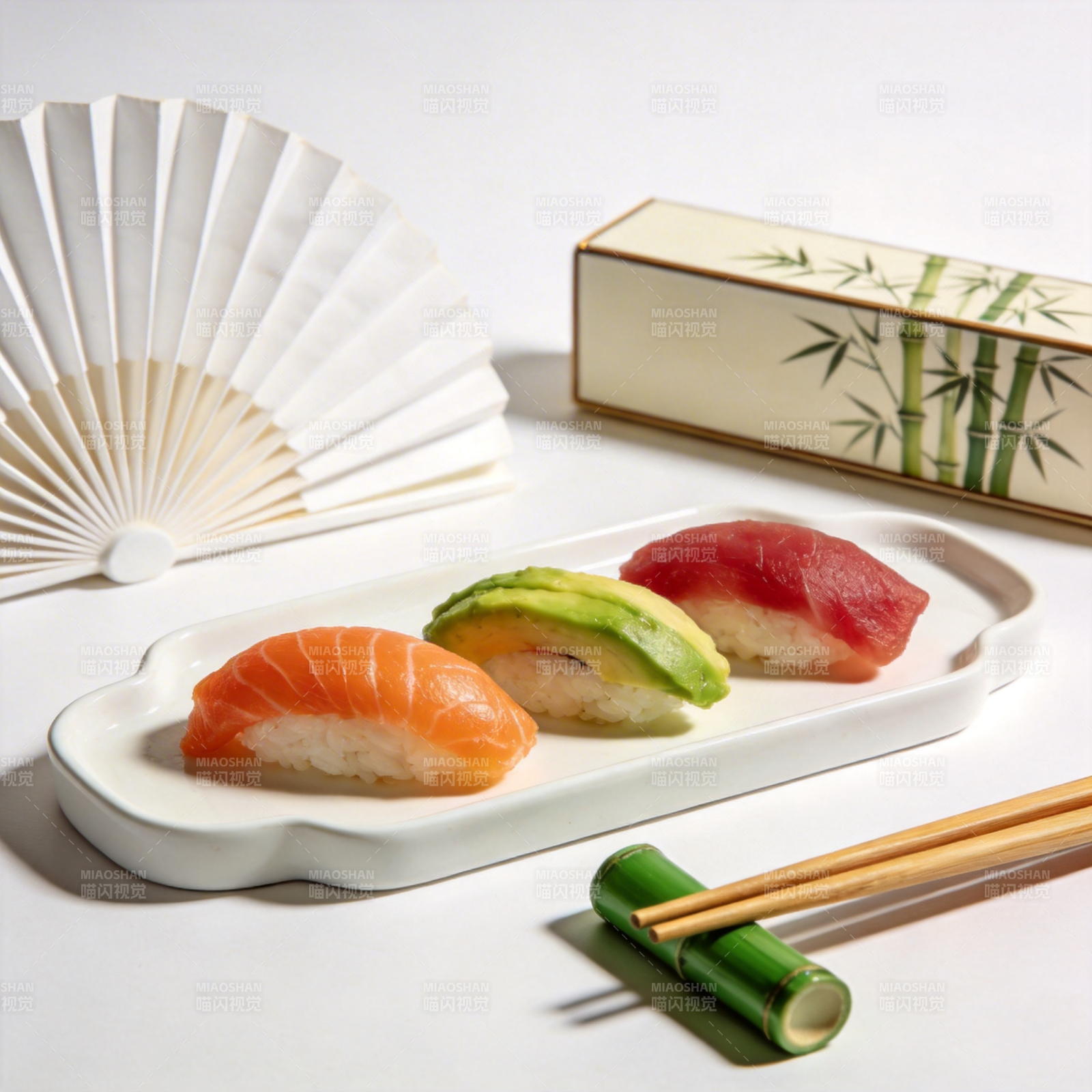 精致寿司三味图片