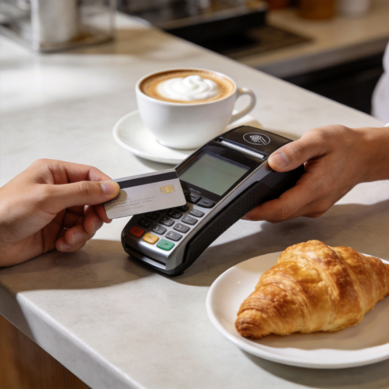 咖啡馆刷卡支付图片