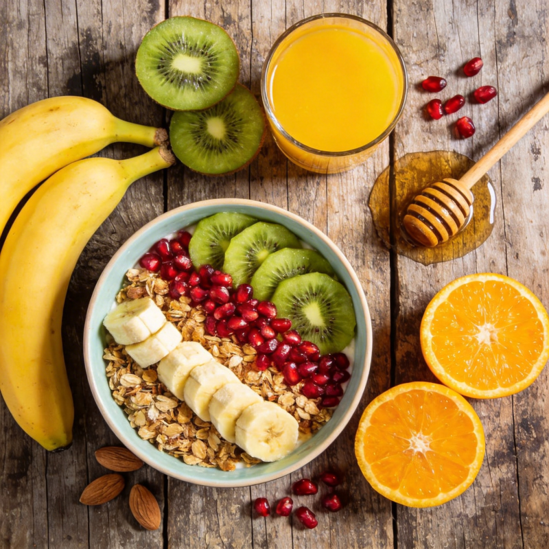健康水果早餐图片