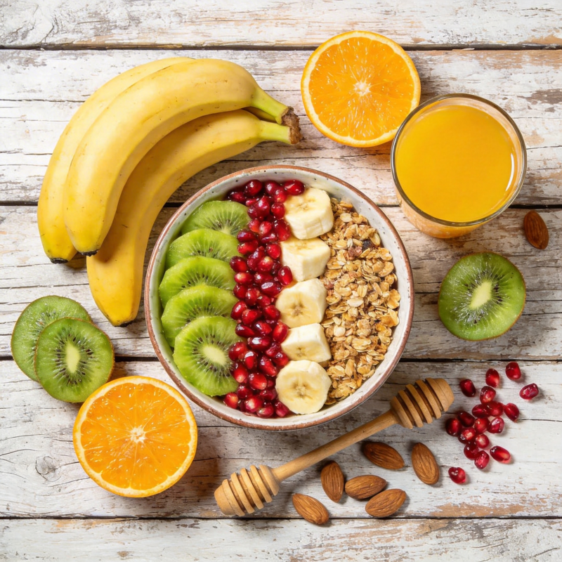 健康水果早餐碗图片