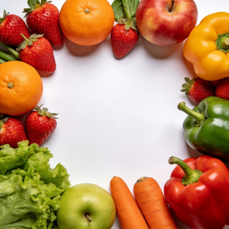 新鲜果蔬环绕图片