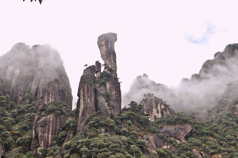 江西三清山蟒蛇蜂云雾缭绕图片