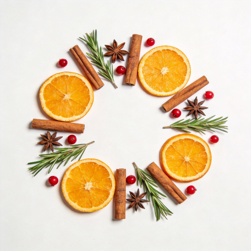 橙香圣诞环图片