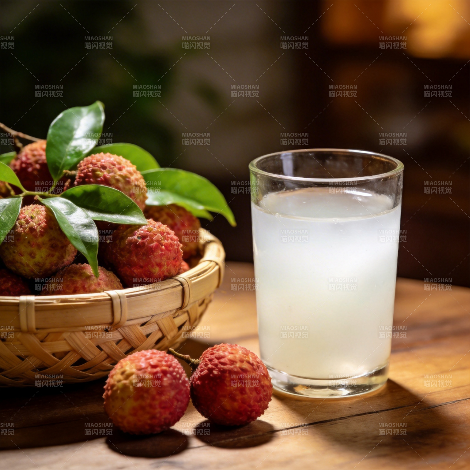 荔枝冰饮 清甜解暑图片