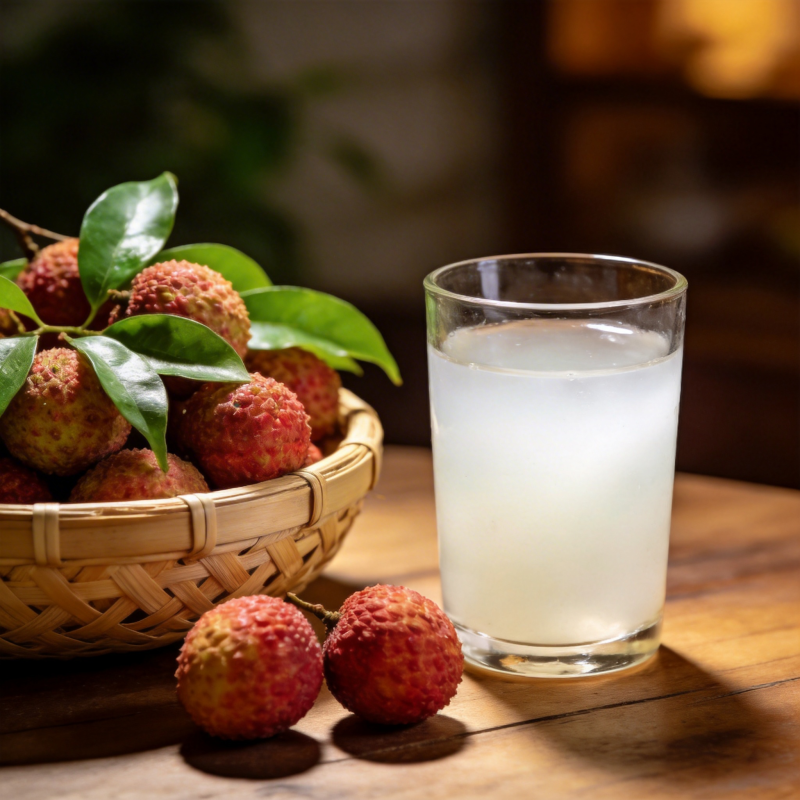 荔枝冰饮 清甜解暑图片