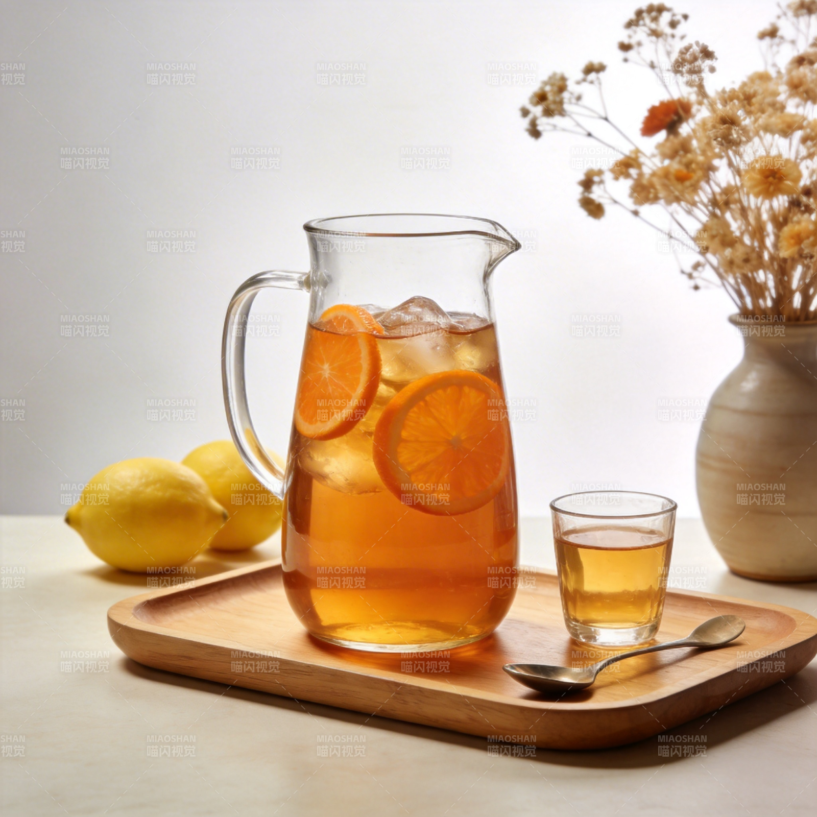 橙香冰茶 清新一夏图片