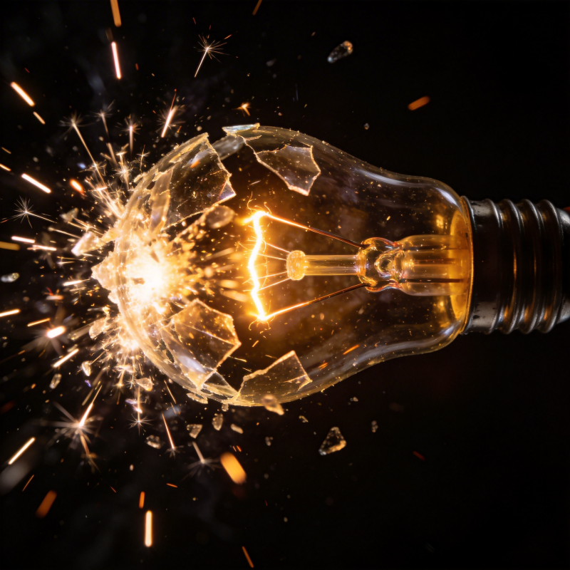灯泡爆炸瞬间图片