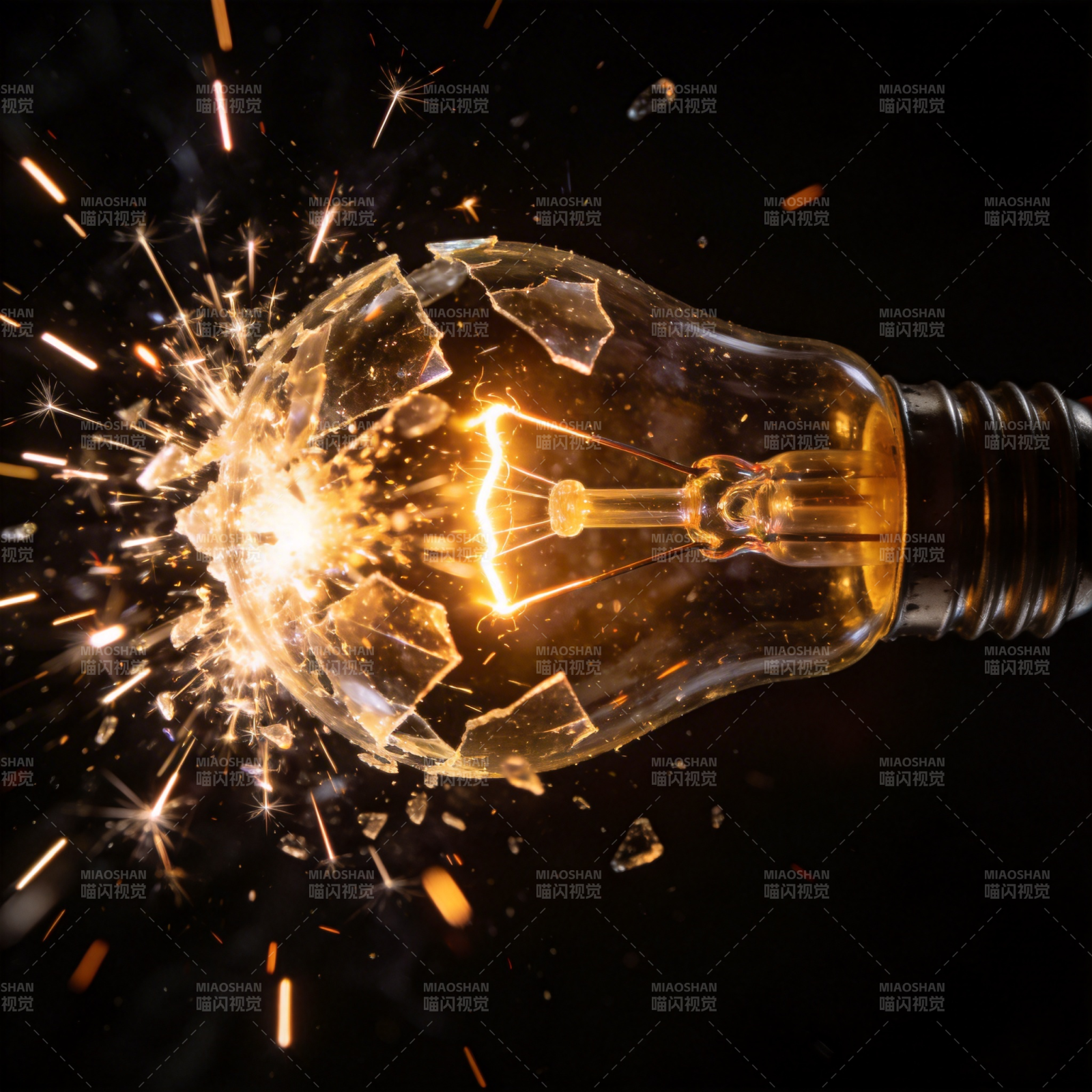 灯泡爆炸瞬间图片