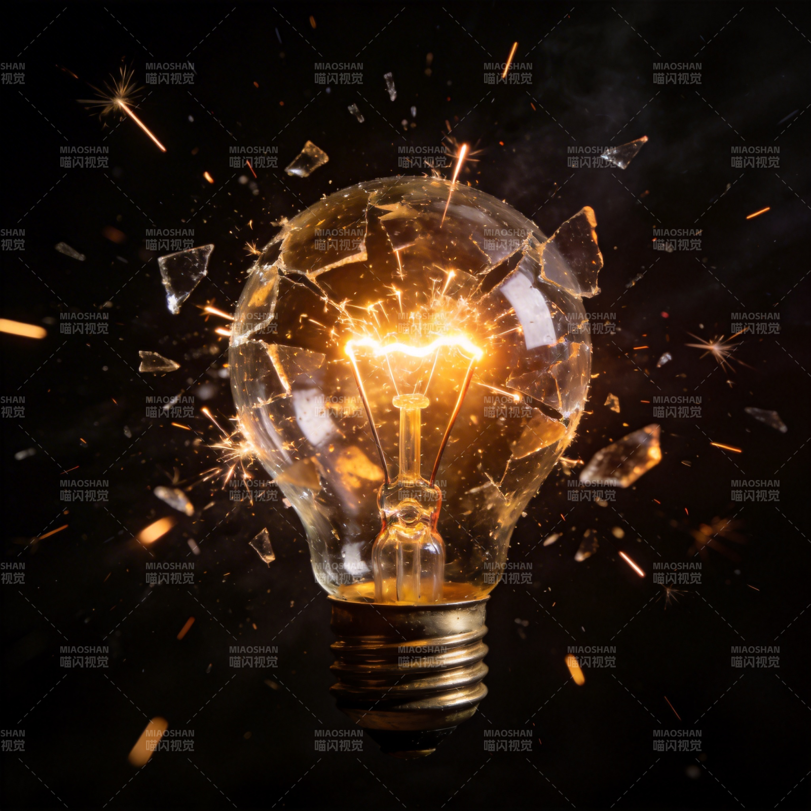 灯泡爆炸瞬间图片