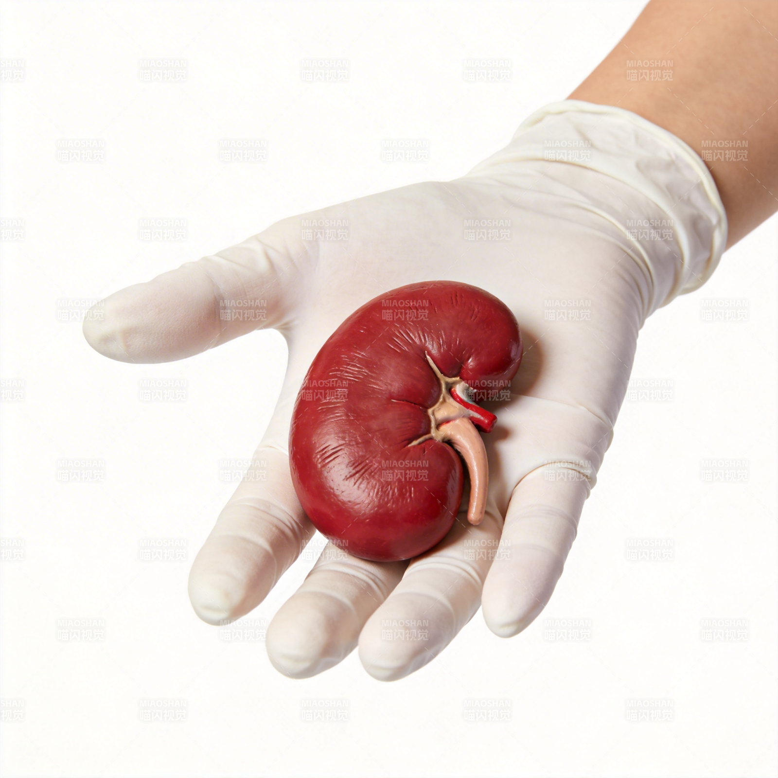 手捧肾脏模型图片