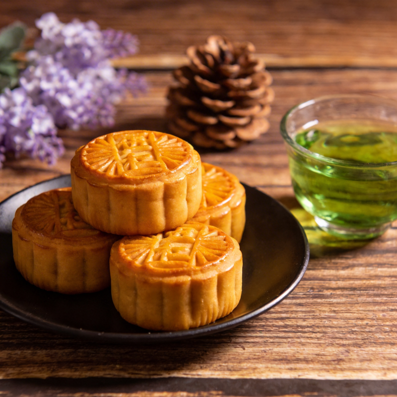 月饼茶香伴秋意图片