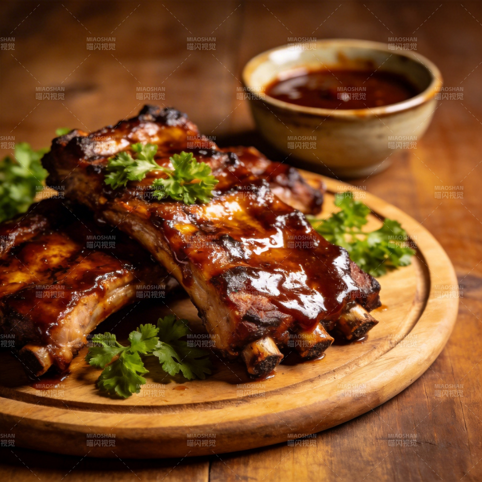 酱香烤肋排图片